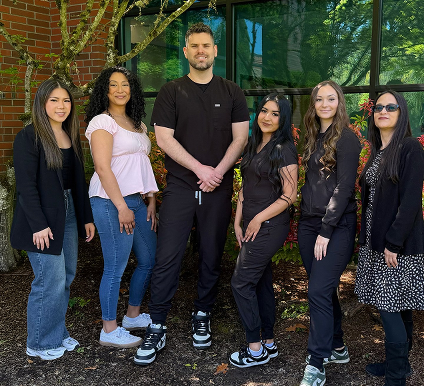 Vibe Orthodontics team outside the Hillsboro, OR office