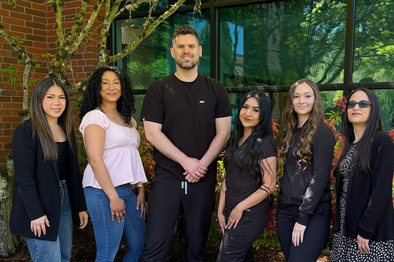 Vibe Orthodontics team outside the Hillsboro, OR office